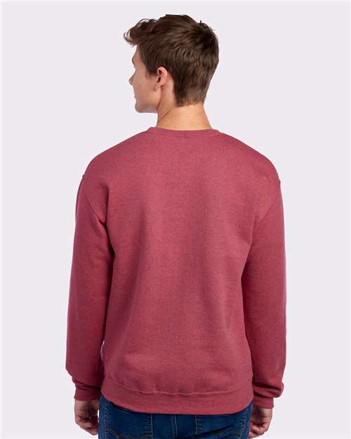 JERZEES 562MR Vintage Heather Red — on model back