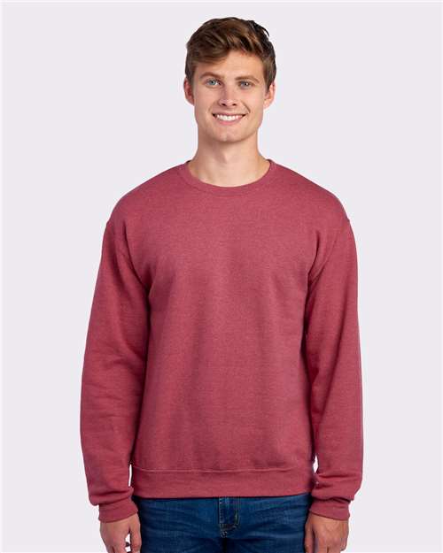 JERZEES 562MR Vintage Heather Red — on model front