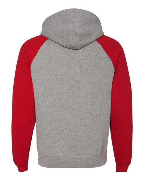 JERZEES 96CR Oxford/ True Red — back