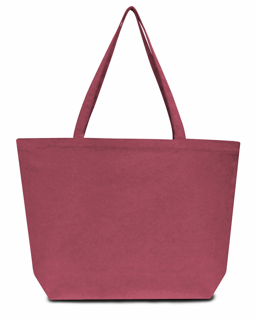Seaside Cotton Pigment-Dyed Large Tote - Crimson