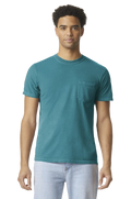 Unisex Heavyweight RS Pocket T-Shirt - Topaz Blue