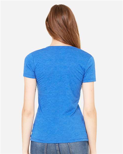 BELLA + CANVAS 8435 True Royal Triblend — on model back