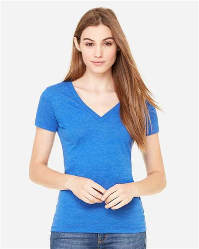 BELLA + CANVAS 8435 True Royal Triblend — on model front