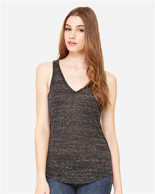 BELLA + CANVAS 8805 Black Marble — on model front