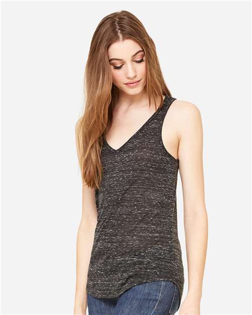 BELLA + CANVAS 8805 Black Marble — on model side