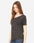 BELLA + CANVAS 8816 Black Marble — on model side