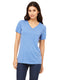 Bella + Canvas 6415 - Women's Relaxed Jersey V-Neck T-Shirt - Blue Triblend