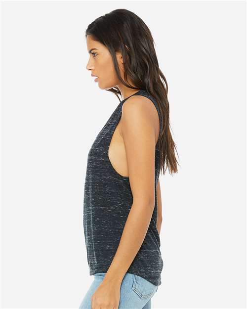 BELLA + CANVAS 8803 Black Marble — on model side