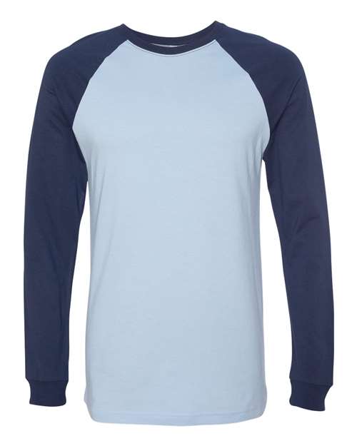 BELLA + CANVAS 3000 Baby Blue/ Navy — front