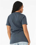 BELLA + CANVAS 3001 Vintage Navy — on model back