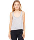 Bella + Canvas 8880 - Women's Flowy Boxy Tank - Heather Athletic / White