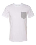 BELLA + CANVAS 3021 White/ Athletic Heather — front