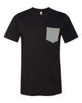 BELLA + CANVAS 3021 Black/ Deep Heather — front