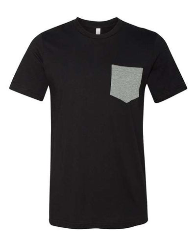 BELLA + CANVAS 3021 Black/ Deep Heather — front