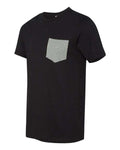 BELLA + CANVAS 3021 Black/ Deep Heather — side