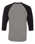 BELLA + CANVAS 3200 Deep Heather/ Black — back
