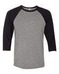 BELLA + CANVAS 3200 Deep Heather/ Black — front