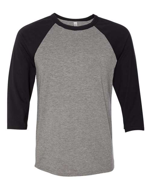 BELLA + CANVAS 3200 Deep Heather/ Black — front