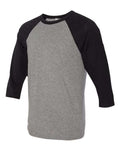 BELLA + CANVAS 3200 Deep Heather/ Black — side