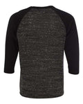 BELLA + CANVAS 3200 Black Marble/ Black — back