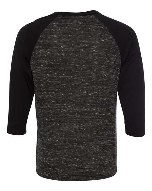 BELLA + CANVAS 3200 Black Marble/ Black — back