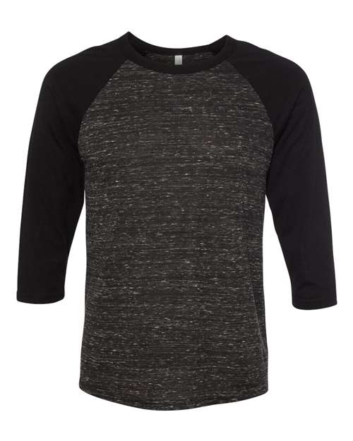 BELLA + CANVAS 3200 Black Marble/ Black — front