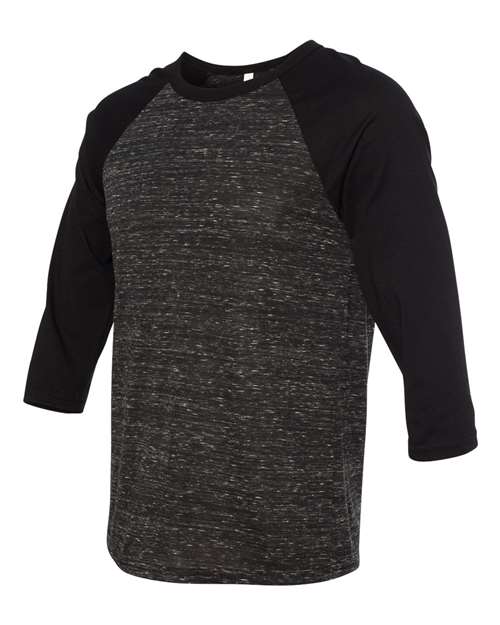 BELLA + CANVAS 3200 Black Marble/ Black — side