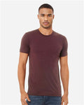 BELLA + CANVAS 3413 Maroon Triblend — on model front