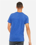 BELLA + CANVAS 3413 True Royal Triblend — on model back