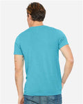 BELLA + CANVAS 3415 Aqua Triblend — on model back