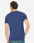 BELLA + CANVAS 3415 True Royal Triblend — on model back