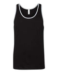BELLA + CANVAS 3480 Black/ Athletic Heather — front