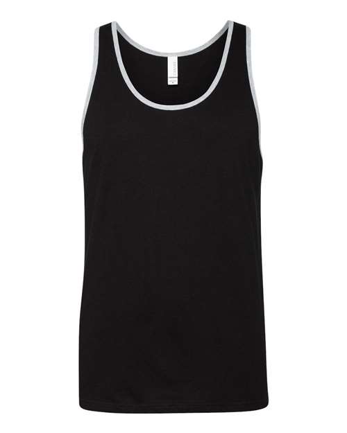BELLA + CANVAS 3480 Black/ Athletic Heather — front