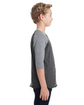 Youth Baseball T-Shirt - Vintage Smoke / Gran Heather