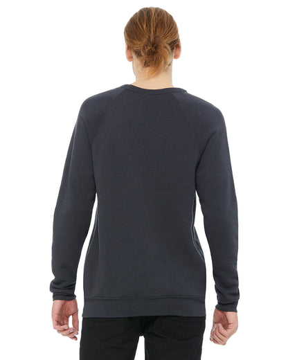 Unisex Sponge Fleece Raglan Sweatshirt - Dark Gray