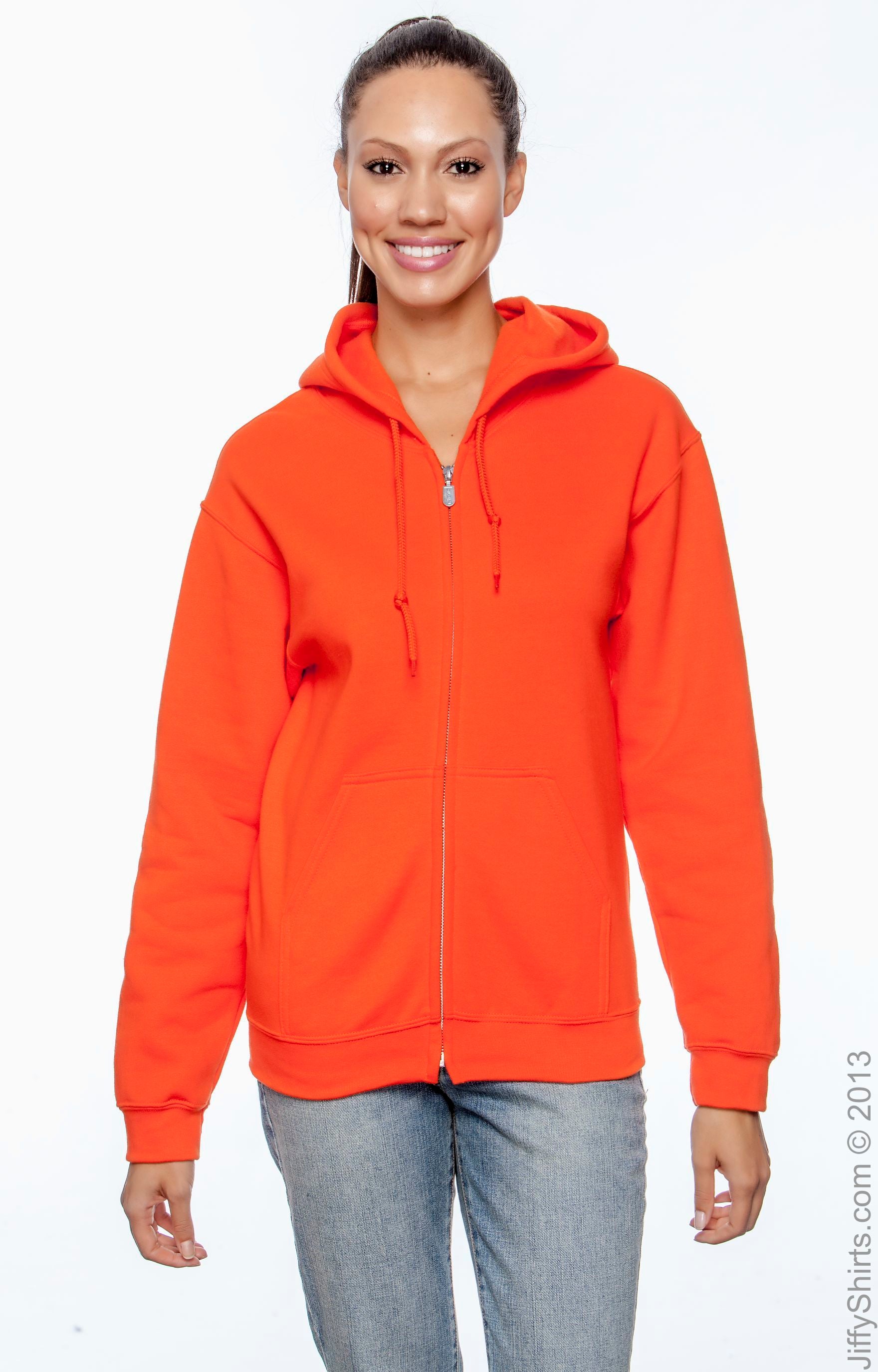 Unisex Heavy Blend™  50/50 Full-Zip Hoodie - Orange