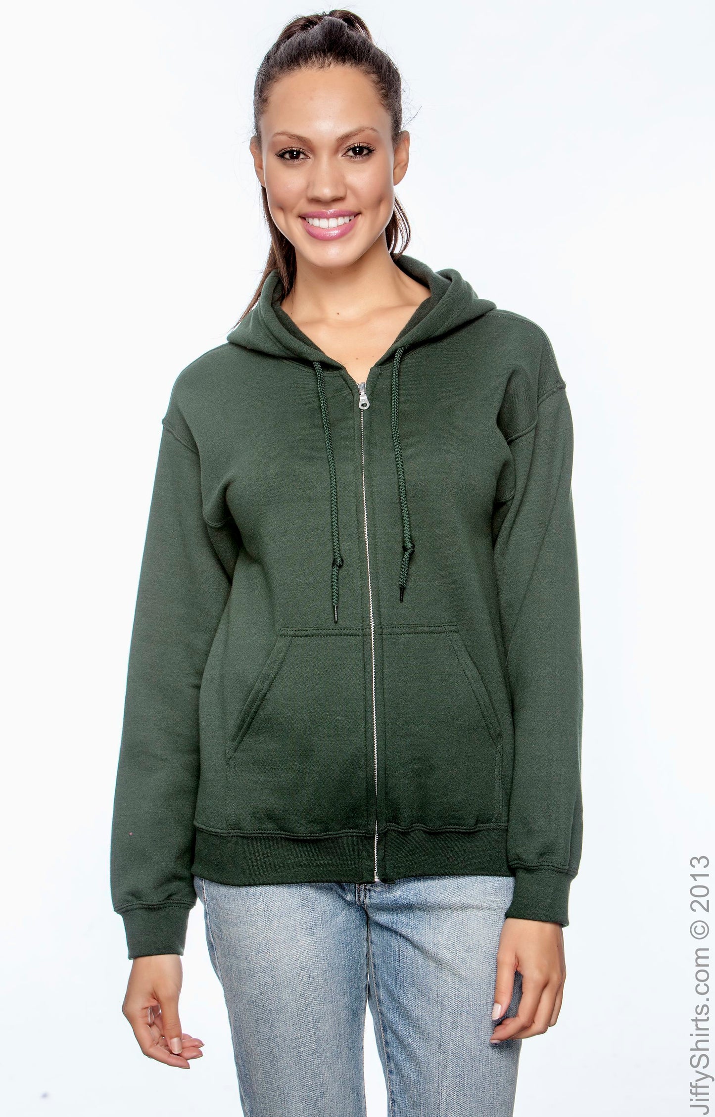 Unisex Heavy Blend™  50/50 Full-Zip Hoodie - Forest