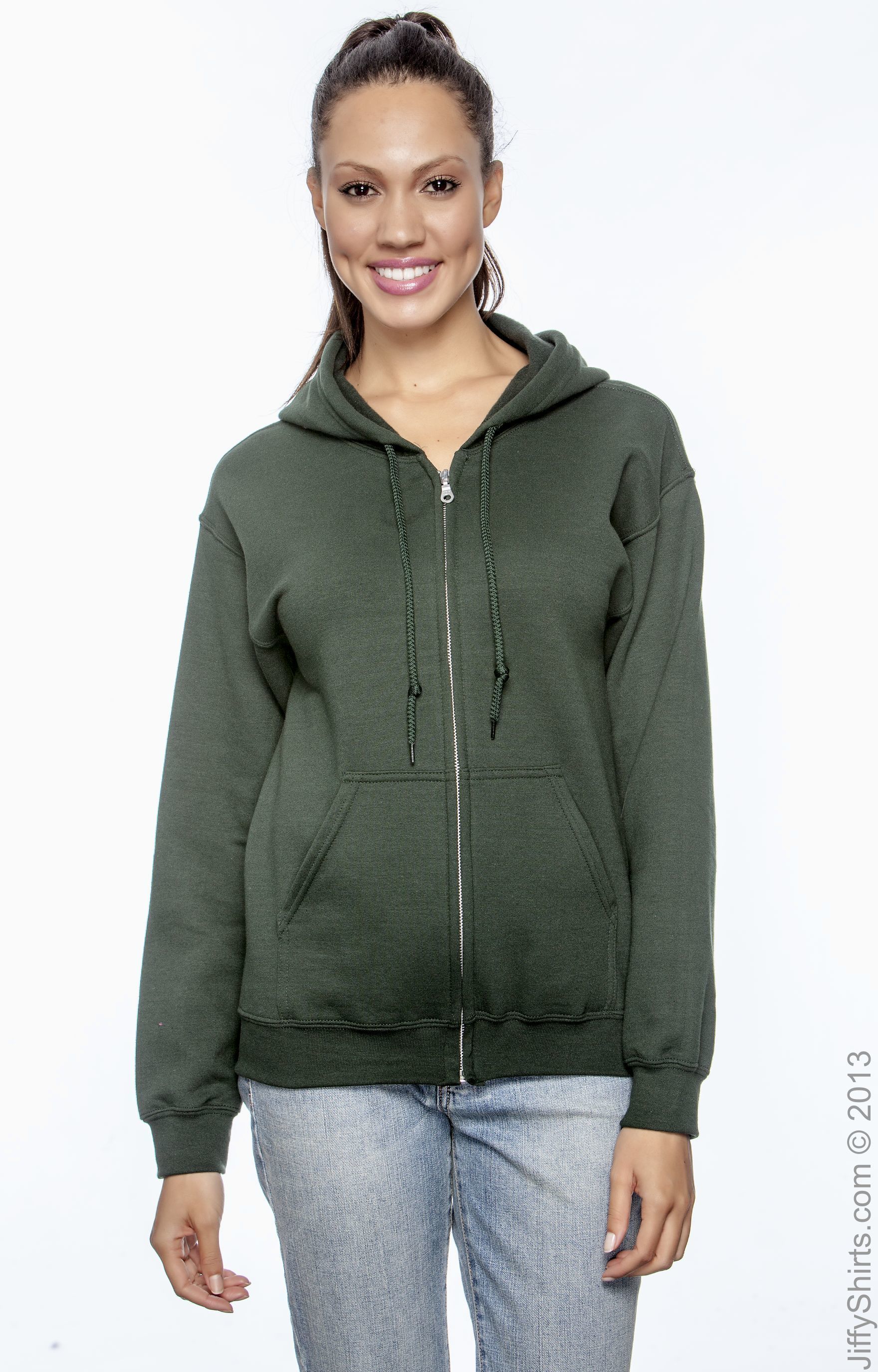 Unisex Heavy Blend™  50/50 Full-Zip Hoodie - Forest