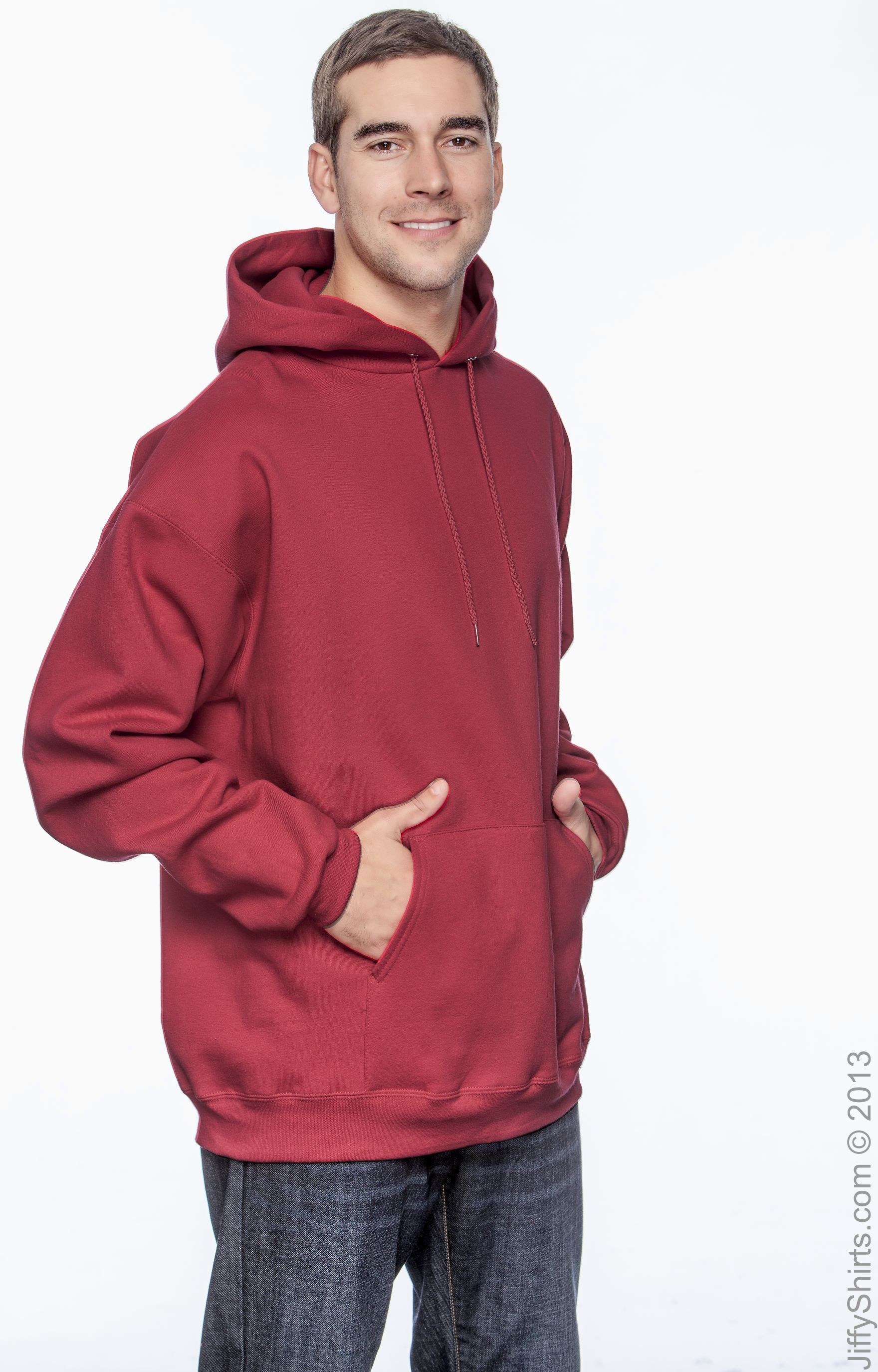 Ultimate Cotton® 90/10 Pullover Hoodie - Deep Red