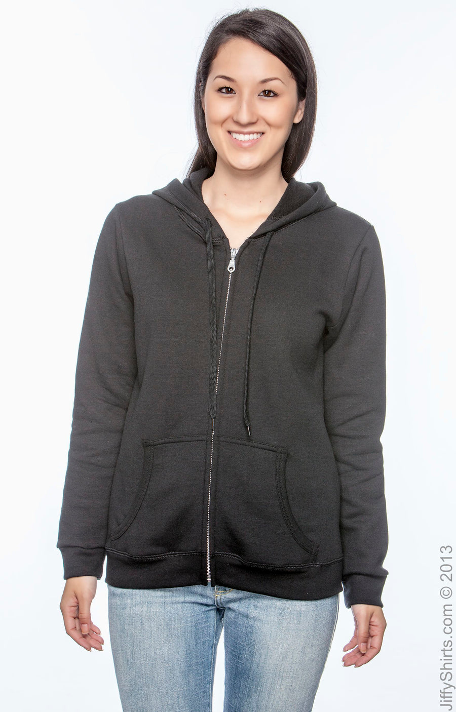 Women's Heavy Blend™ Women's 50/50 Full-Zip Hoodie - Black