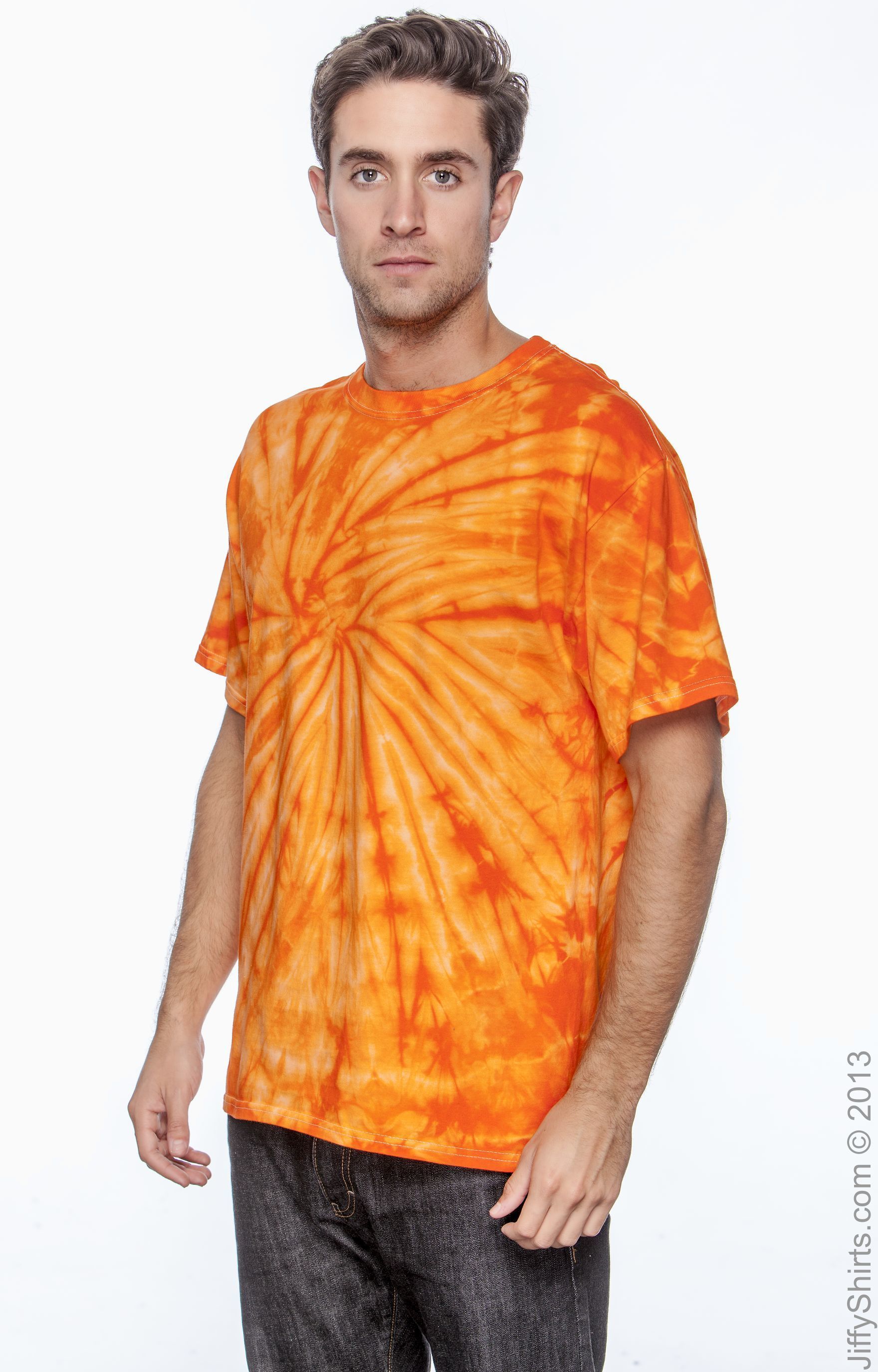 Unisex 100% Cotton Spider T-Shirt - Spider Orange