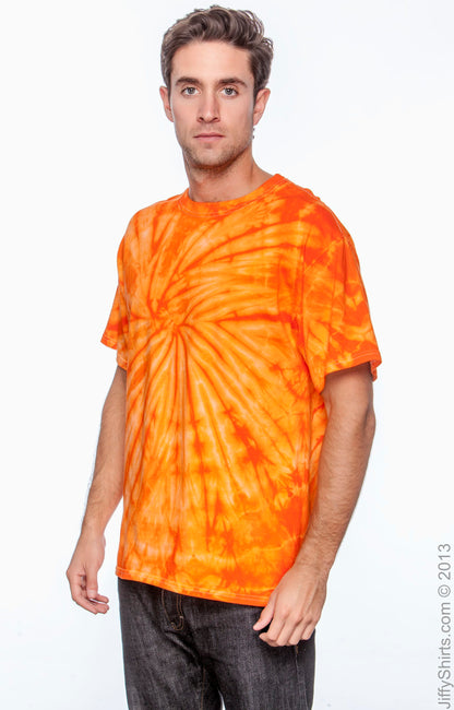 Unisex 100% Cotton Spider T-Shirt - Spider Orange