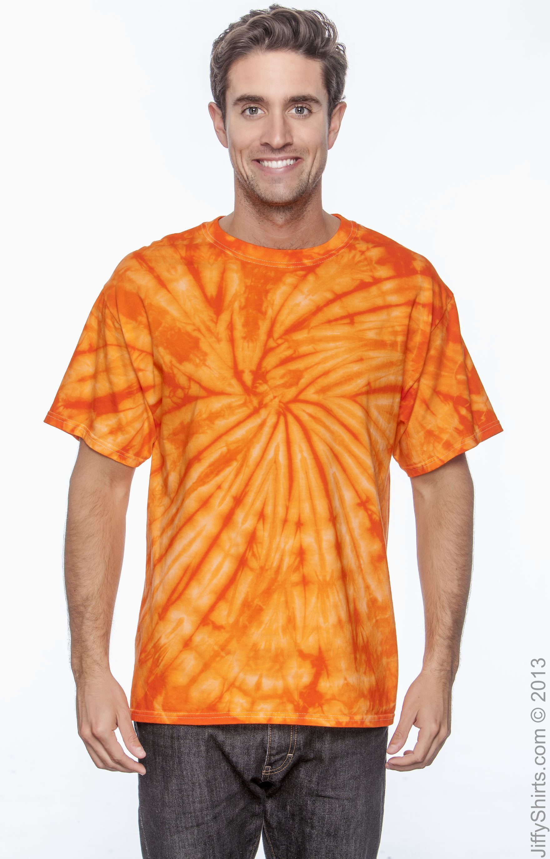 Unisex 100% Cotton Spider T-Shirt - Spider Orange