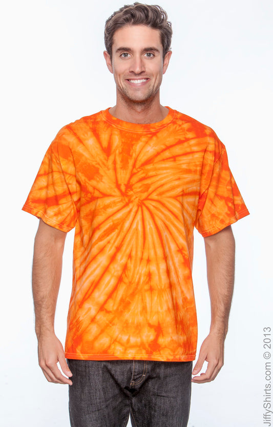 Unisex 100% Cotton Spider T-Shirt - Spider Orange