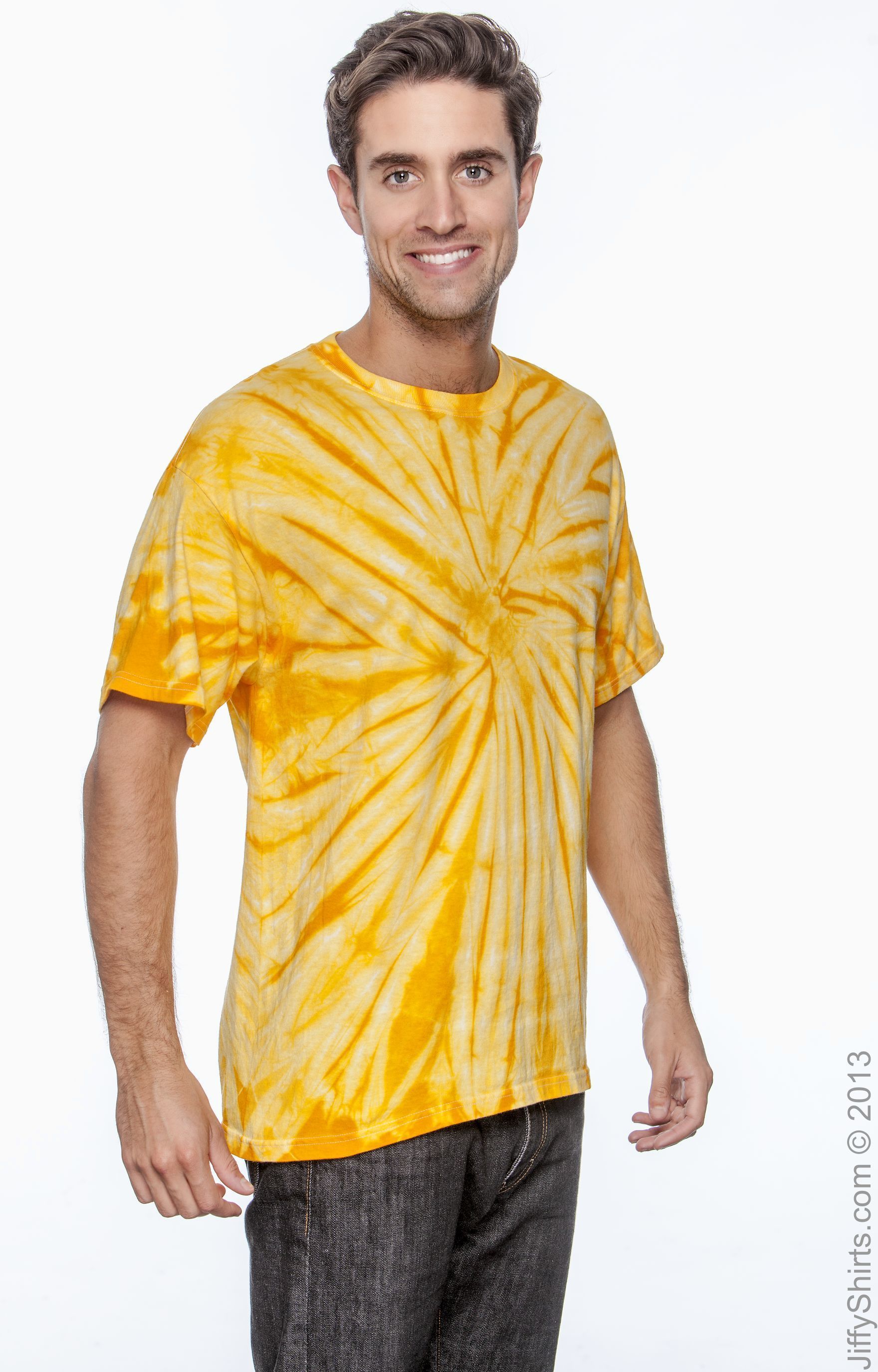 Unisex 100% Cotton Spider T-Shirt - Spider Gold