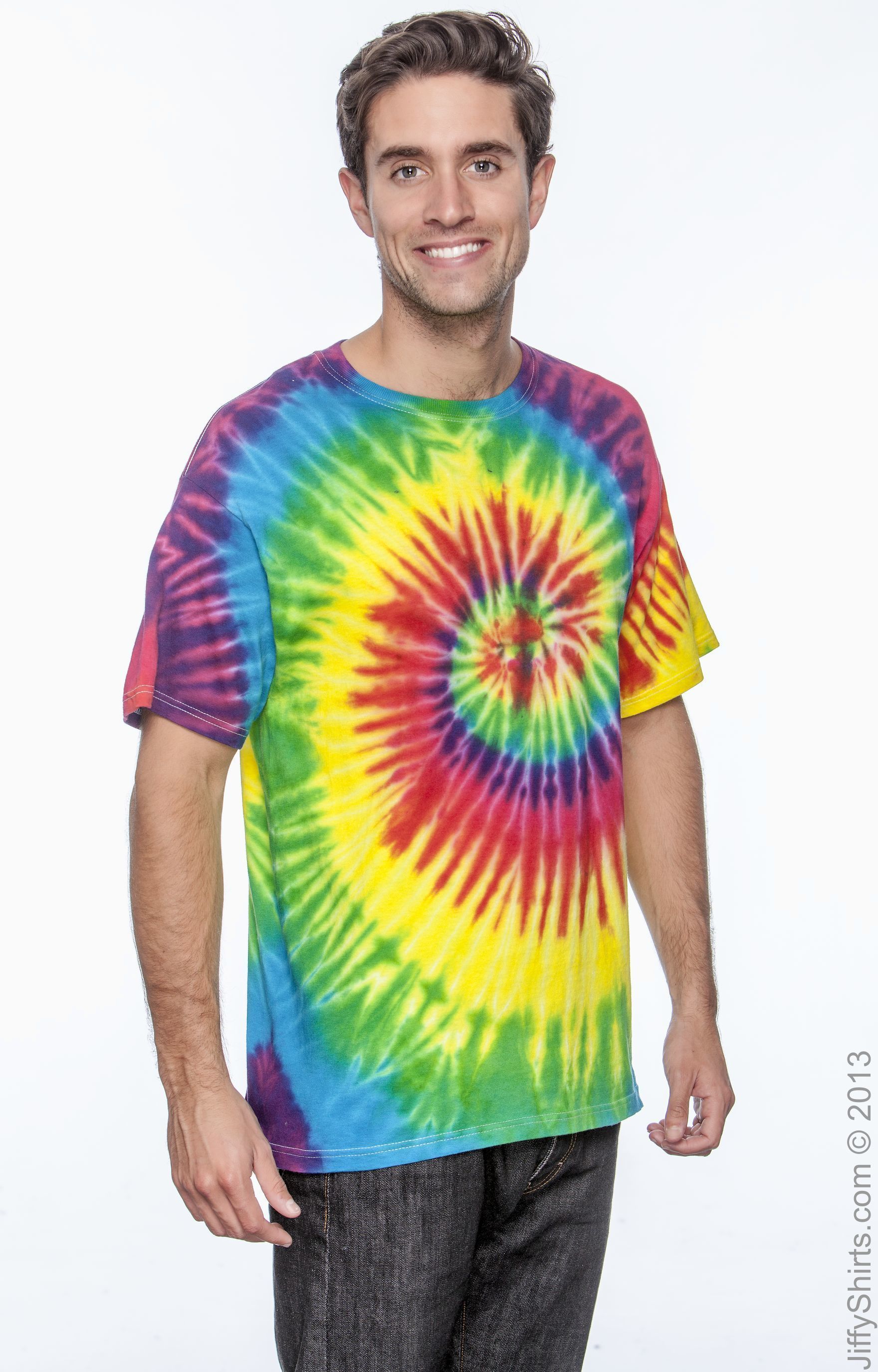 Unisex 100% Cotton T-Shirt - Reactive Rainbow