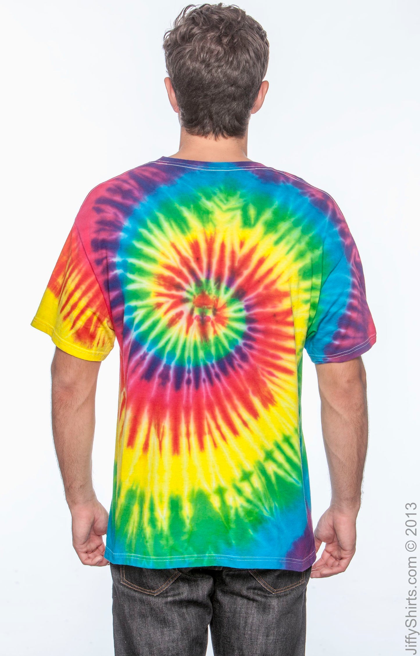 Unisex 100% Cotton T-Shirt - Reactive Rainbow