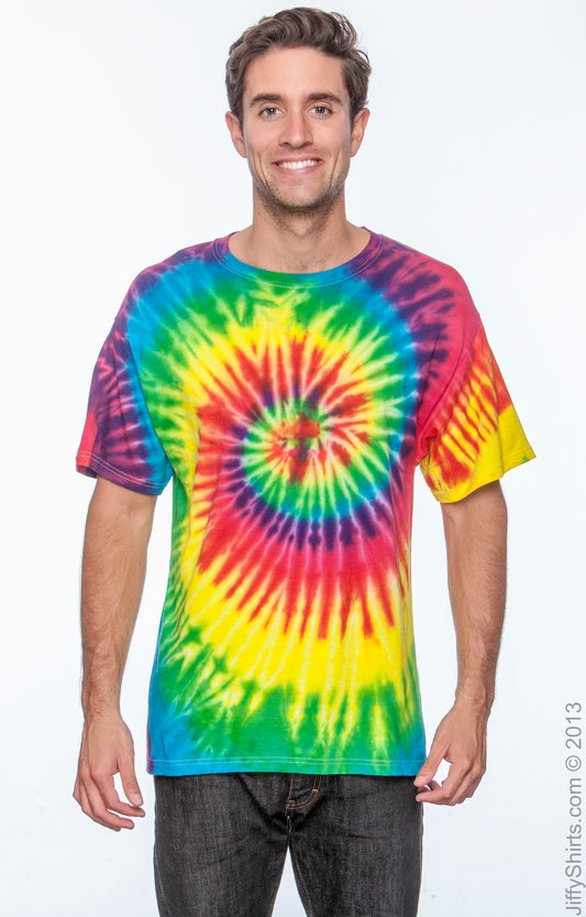 Unisex 100% Cotton T-Shirt - Reactive Rainbow