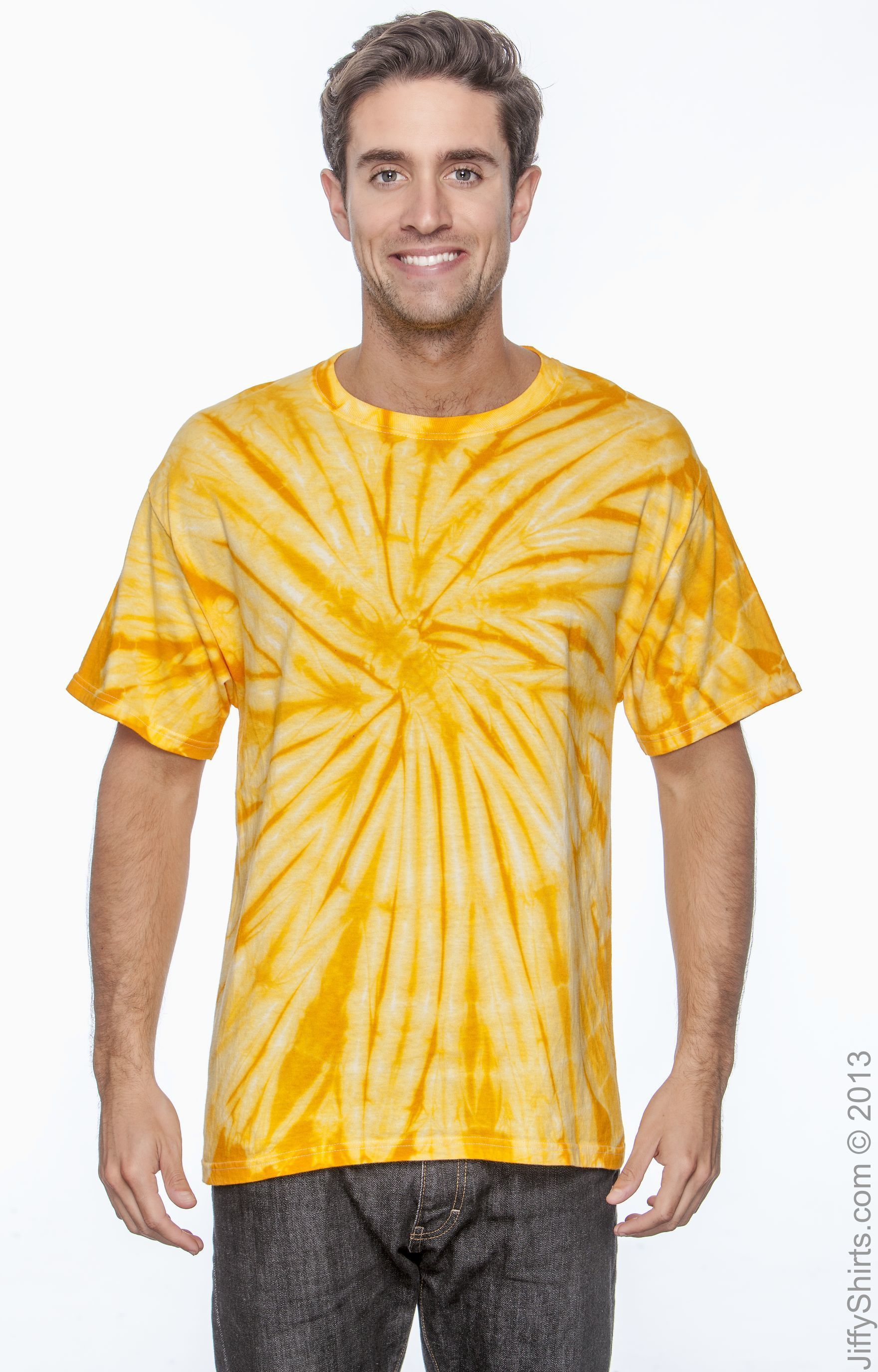 Unisex 100% Cotton Spider T-Shirt - Spider Gold