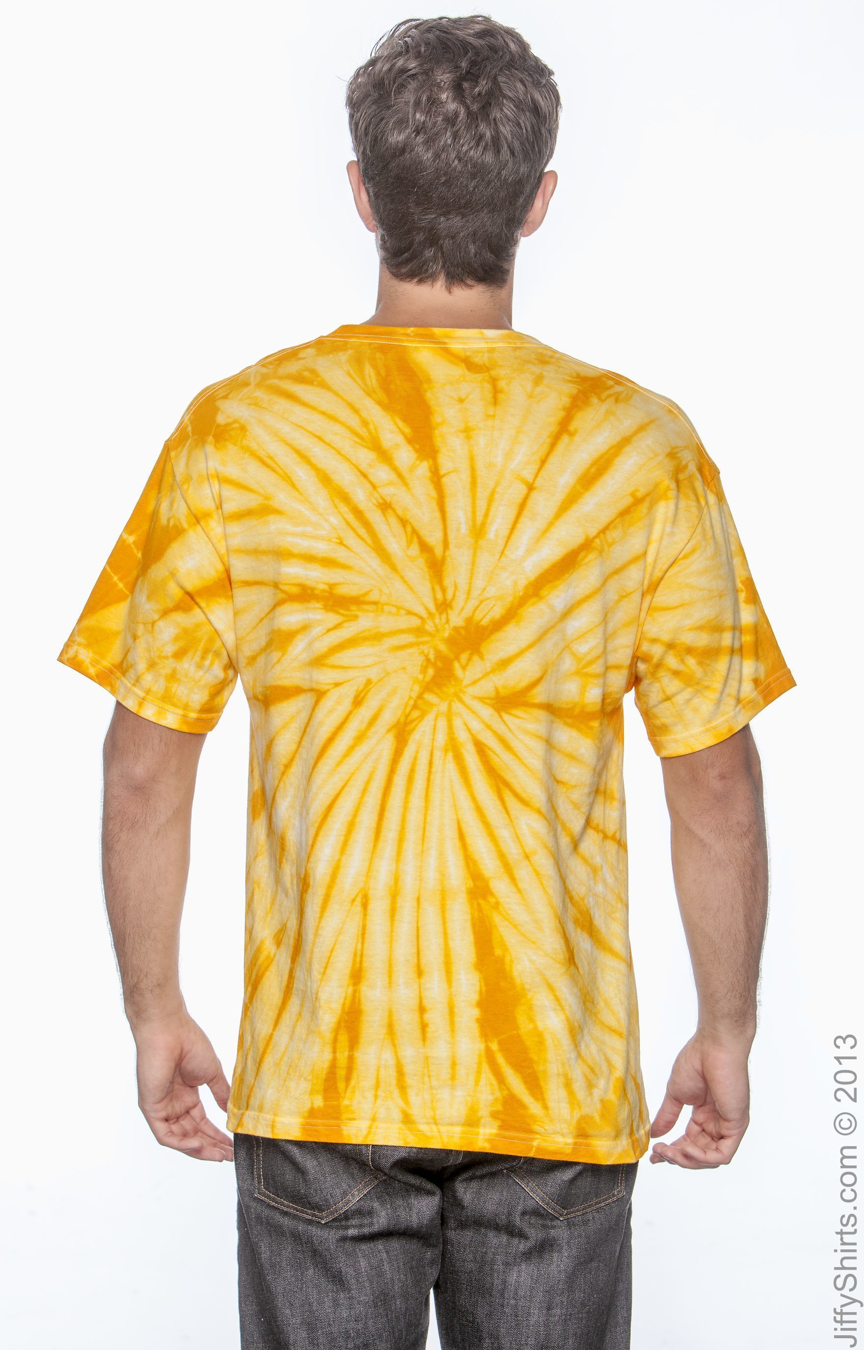 Unisex 100% Cotton Spider T-Shirt - Spider Gold